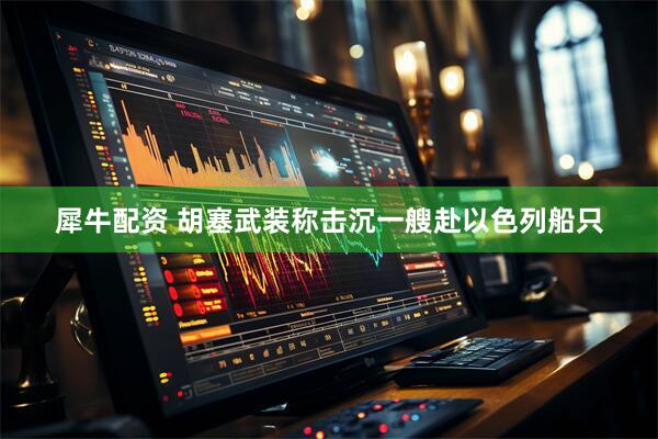 犀牛配资 胡塞武装称击沉一艘赴以色列船只